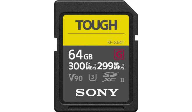 Sony atmiņas karte SDXC 64GB G Tough UHS-II C10 U3 V90