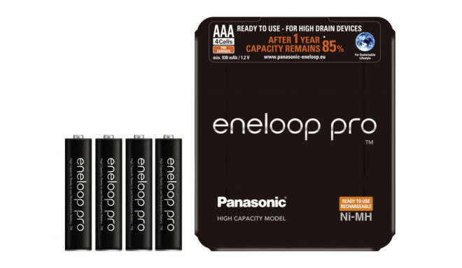 Panasonic eneloop rechargeable battery Pro AAA 930 4SP