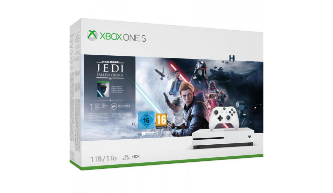 Mängukonsool Microsoft Xbox One S (1 TB) + Star Wars Jedi: Fallen Order