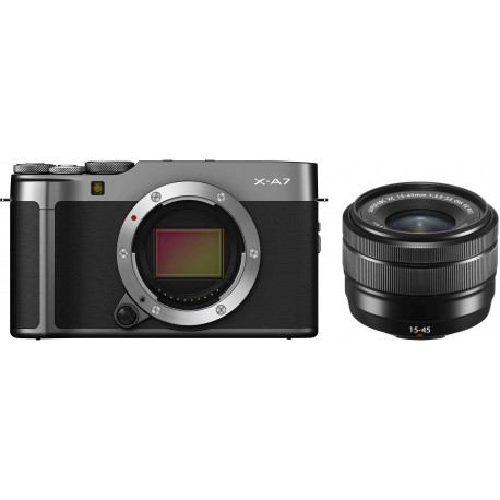 Fujifilm X-A7 + 15-45 мм Kit, темно-серый