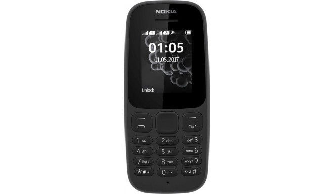 Nokia 105 2019 4.5 cm (1.77") 74 g Black Entry-level phone