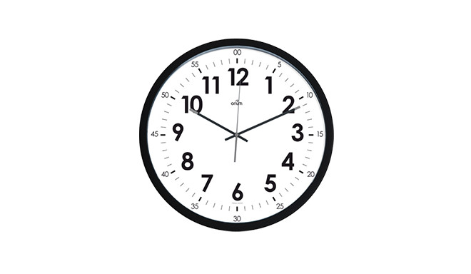 CEP wall clock Orium 40cm, black