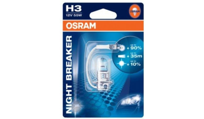 OSRAM Autolamp Nightbreaker Plus H3 12V 55W PK22S