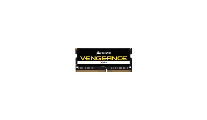 CORSAIR DDR4 2666MHz 32GB 1x32GB 1x260 SODIMM Unbuffered 18-18-18-43 Black PCB 1.2V