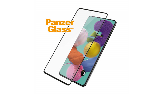 Ekraanikaitseklaas Samsung Galaxy A51, ümbrisesõbralik, must, PanzerGlass