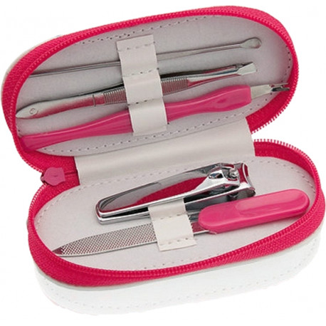 BigBuy Beauty manikīra komplekts 143470, rozā