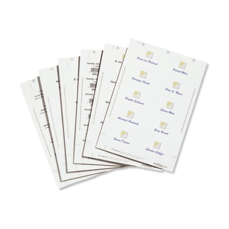 Nimesildikaart 40x75 mm, Durable,20l/pk,240tk.