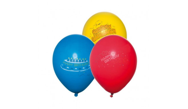 Susy Card Воздушный шар, 6 шт, длина окружности 100 см / Happy Birthday