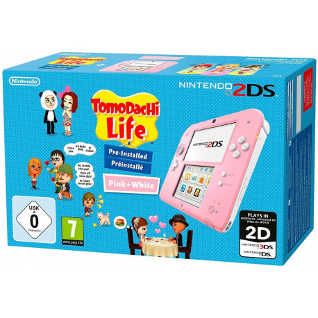 Nintendo mängukonsool 2DS HW + Tomodachi Life, roosa
