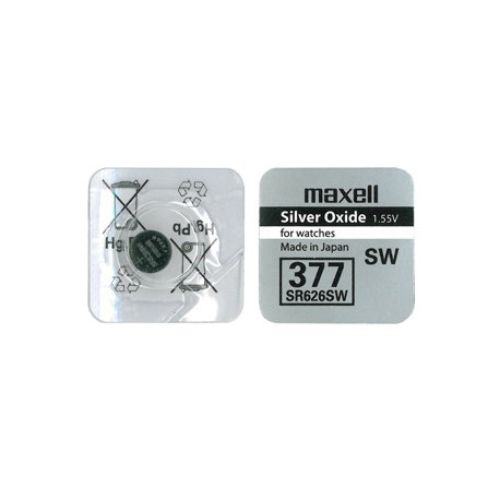 Maxell батарейка SR626SW/377 1,55V