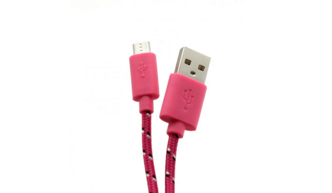 Sbox USB->Micro USB 1M USB-1031P pink