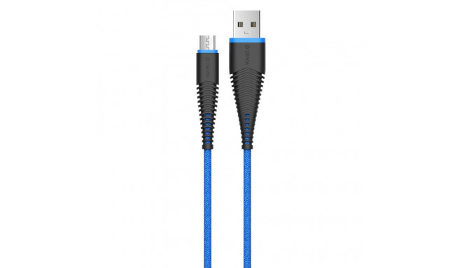 Devia Fish 1 Series Cable for Micro USB (5V 2.4A,1.5M) blue