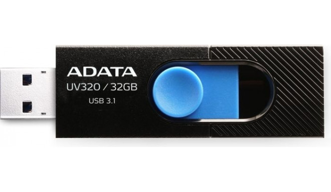 ADATA UV320 32GB, USB flash drive (black / blue, USB-A 3.2 (5 Gbit / s))