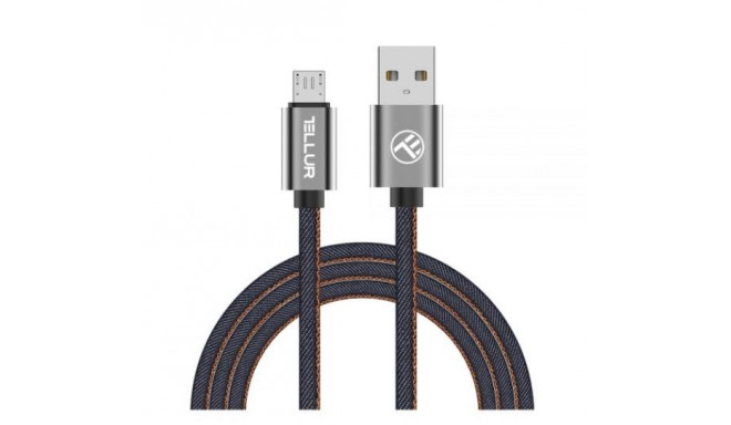 Tellur Data cable, USB to Micro USB, 1m denim