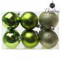 Ёлочные шарики Christmas Planet 8213 6 cm (12 uds) Зеленый