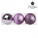 Christmas Baubles Christmas Planet 7339 10 cm (3 uds) Purple