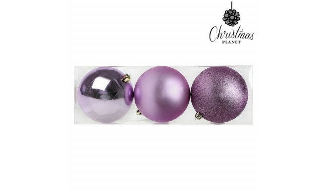 Christmas Baubles 10 cm (3 uds) Purple