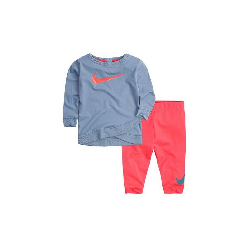 Baby's Tracksuit Nike 669S-A5C Blue Pink (12 Months) - Tracksuits -  Photopoint