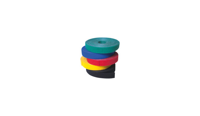 LOGILINK KAB0050 LOGILINK - Cable Strap, Velcro Tape, 4m, Black
