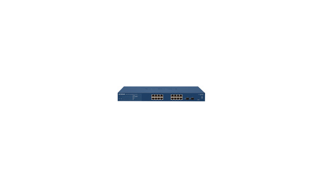 NETGEAR GS716T-300EUS ProSafe  - Switch - Managed - 16 x 10/100/1000 + 2 x shared SFP - desktop