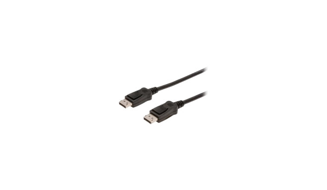 ASSMANN cable Displayport 2m AWG28 2xshielded 20-pin black