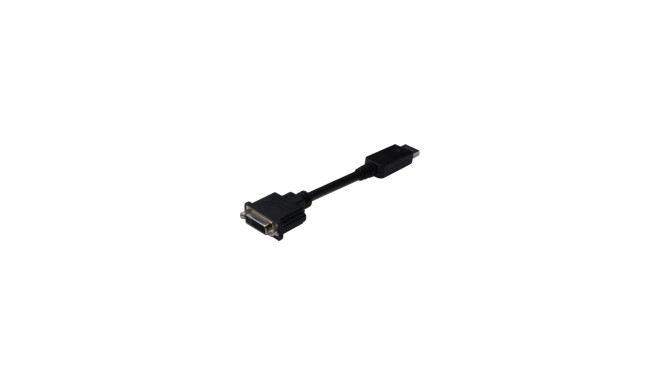 ASSMANN DisplayPort adapterkaabel DP - DVI (24+5) M/F 0,15m lukustusega, DP 1.1a ühilduv, CE sertifi