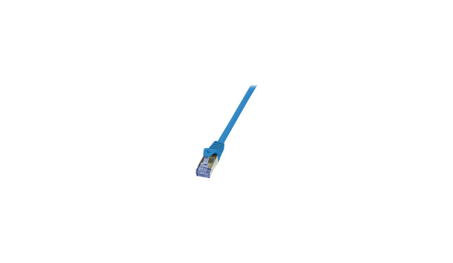 LOGILINK CQ3016S LOGILINK - Patch Cable Cat.6A 10G S/FTP PIMF PrimeLine blue 0,25m