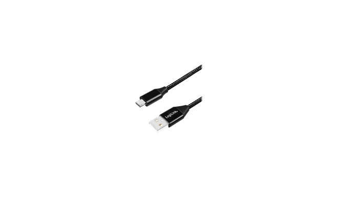 LOGILINK CU0143 LOGILINK - USB-A 2.0 cable to micro-USB male, 0.3m