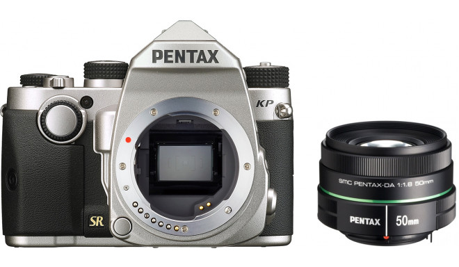 Pentax KP + DA 50mm f/1.8, silver