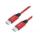 LOGILINK CU0155 LOGILINK - USB 2.0 cable, USB-C to USB-C, red, 0.3m