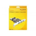 DELOCK PCIe USb 3.0 3x external 1x internal LP SATA Power VIA