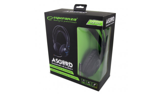 Stereo gaming headphones with microphone asgard