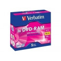 DVD-RAM 5-PACK-JEWEL (WITHOUT CARTR.) 3X
