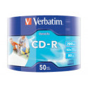 VERBATIM 43794 CD-R Verbatim [ 50pcs, 700MB, 52x, wrap | INKJET PRINTABLE