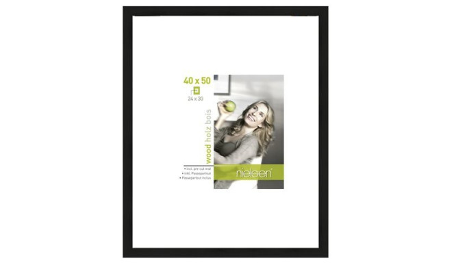 Nielsen Photo Frame 8988021 Apollon Black 40x50 / 24x30 cm