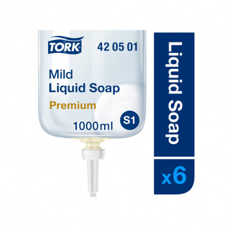 Vedelseep Tork Premium Mild S1, 1L valge