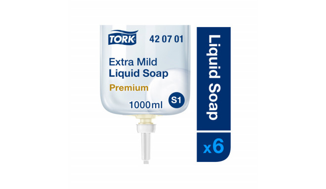 Vedelseep Tork Extra Mild Non-perfumed S1 1L valge, 3Re