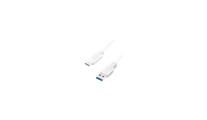 LOGILINK CU0174 LOGILINK - USB 3.2 Gen1x1 kaabel, USB-A isane USB-C isane, valge, 1m