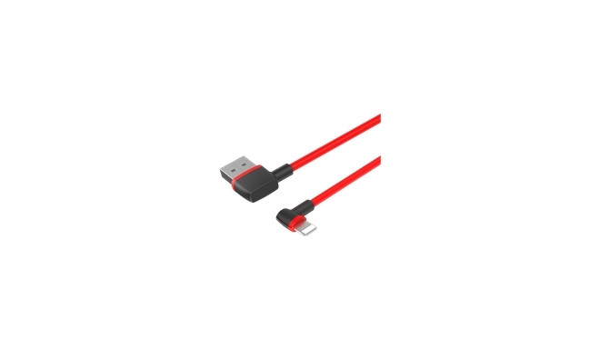 UNITEK C4047RD Unitek L-Shape USB - Lightning Cable, 1.0m, red C4047RD