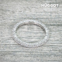 Hûggot Promise 925 Sterling Silver Ring with Zircons (16,8 mm)