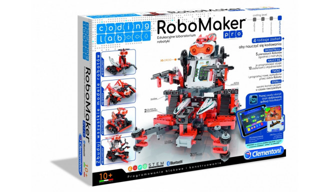 Clementoni konstruktor Educational robotics laboratory Coding lab Robo Maker 