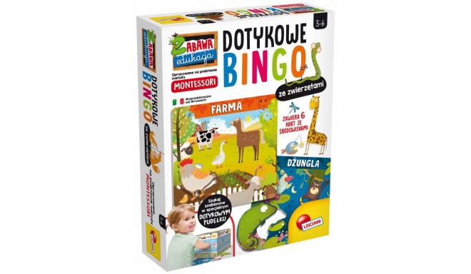 Montessori Tact ile bingo with animals