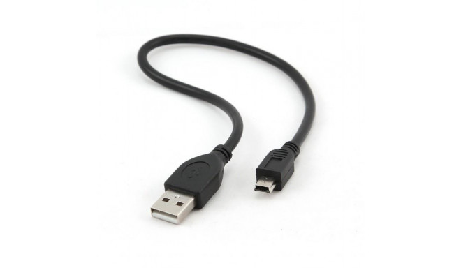 CABLE USB2 AM-MINI 30CM BLACK/CCP-USB2-AM5P-1 GEMBIRD