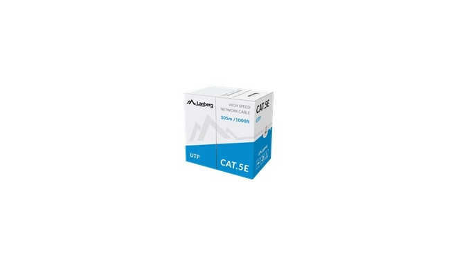 LANBERG LCU5-11CU-0305-S Lanberg UTP solid cable CU cat. 5e 305m gray