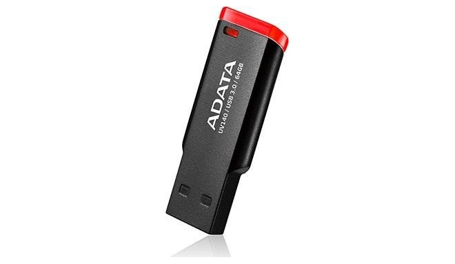 Adata mälupulk 32GB UV140 USB 3.2, must/punane