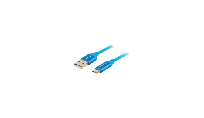 LANBERG CA-USBO-22CU-0010-BL Lanberg cable Premium Quck Charge 3.0 ,USB-C(M)->A(M) 1m Blue