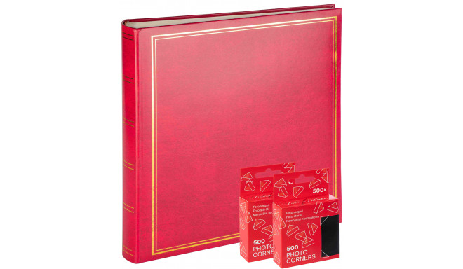 Albums B100PG Classic Cream, sarkans + foto stūrīši 2x500gb.