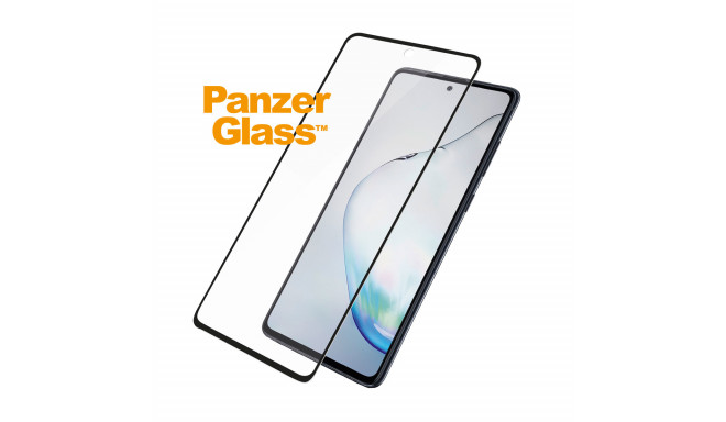 Ekraanikaitseklaas Samsung Galaxy Note10 Lite, ümbrisesõbralik, musta äärega, PanzerGlass