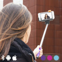 Bluetooth Selfie Stick for Mobile Phones (Pink)