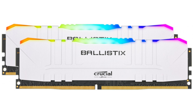 Ballistix RAM 16GB Kit DDR4 2x8GB 3600 CL16 DIMM 288pin White RGB